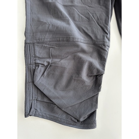 Prana Pants Womens 8 Gray Cinch 3/4 Length Knicker Hiking Climbing Travel - Picture 7 of 9